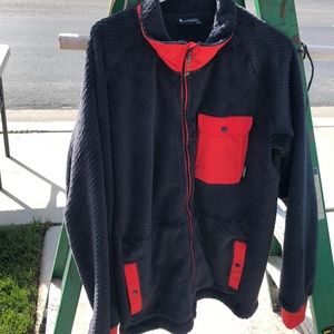 Men’s Cotopaxi zipper jacket black/grey red XXL